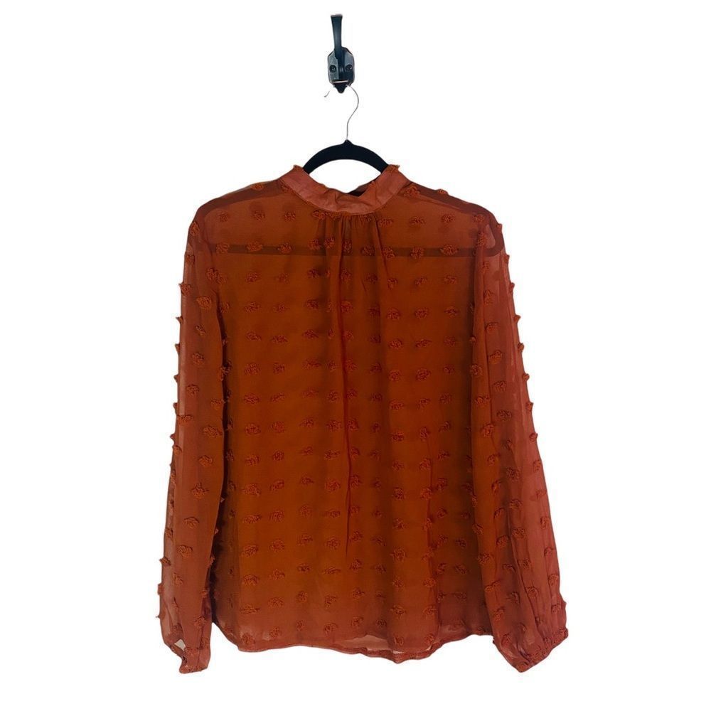 5 for $30 SHEIN Textured Long Sleeve Top Orange Women’s Size Medium Excellent